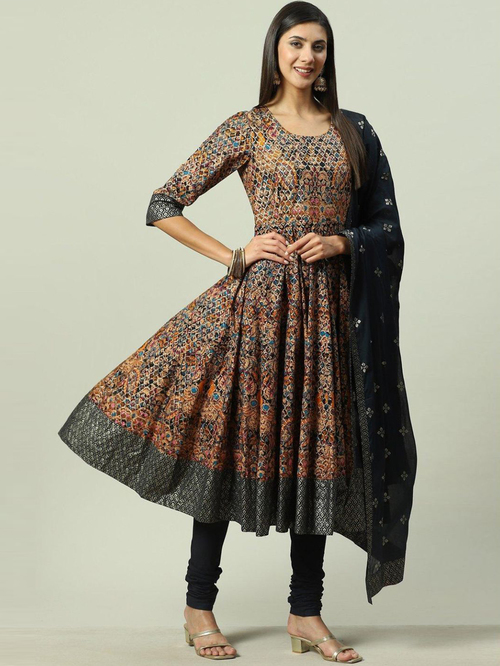 Black Anarkali Kurti Design