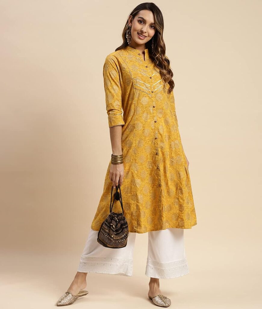 Designer Yellow Kurta