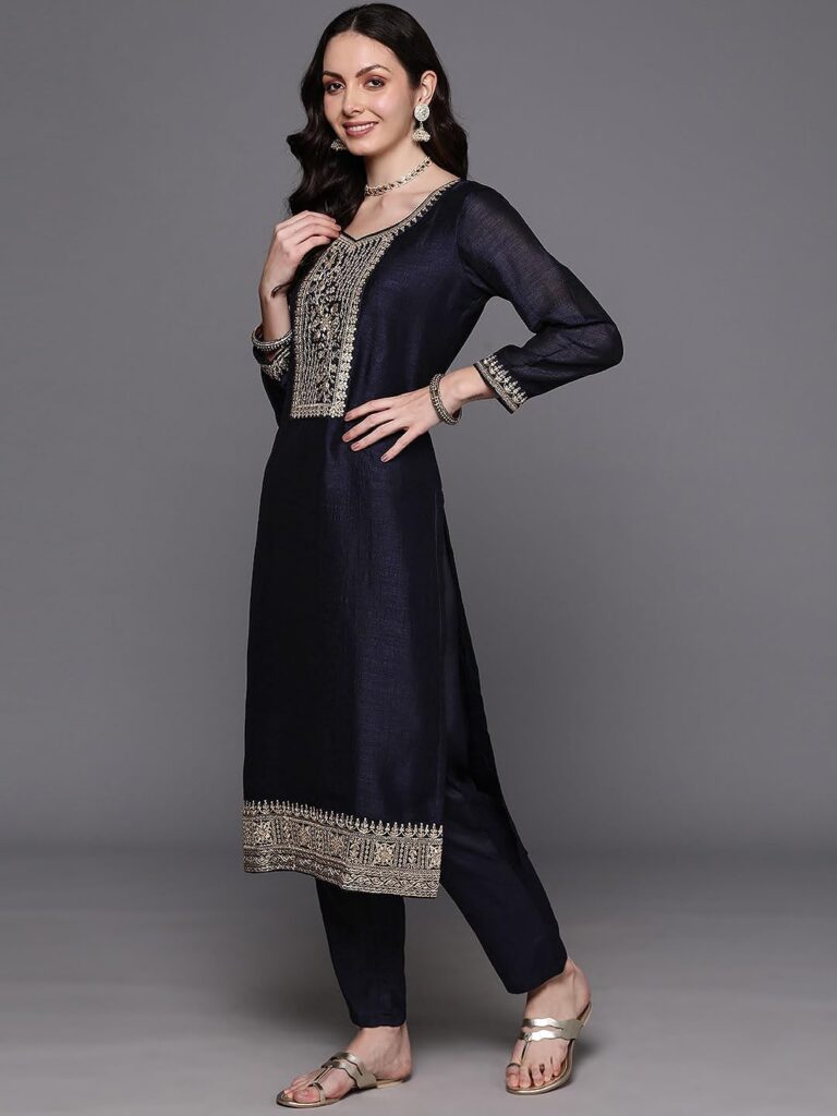 Embroidery On Plain Kurti