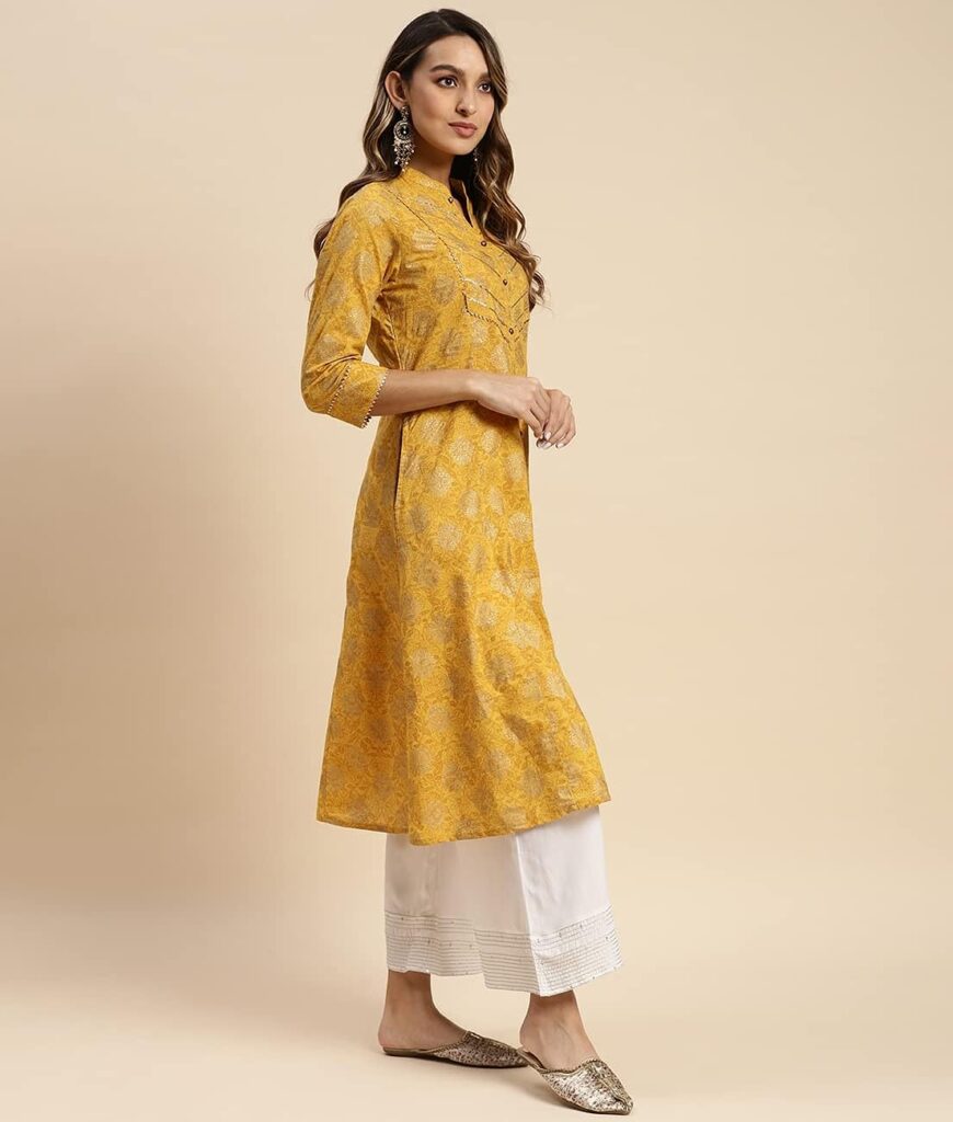 Yellow Designer Kurti