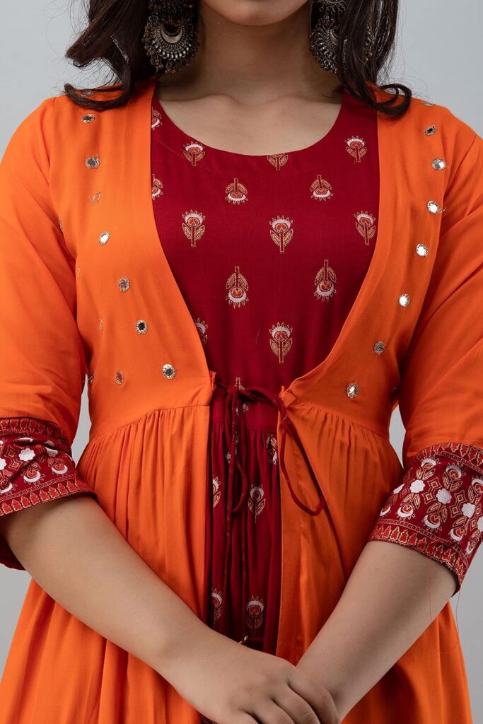 Kurti and Overcoat Combination