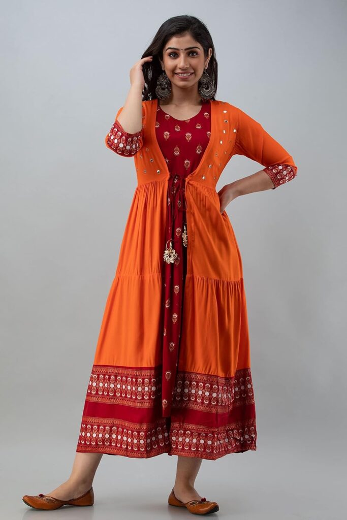 Kurti Designs With Overcoat