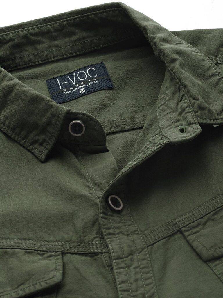 Men Olive Colour Shirt