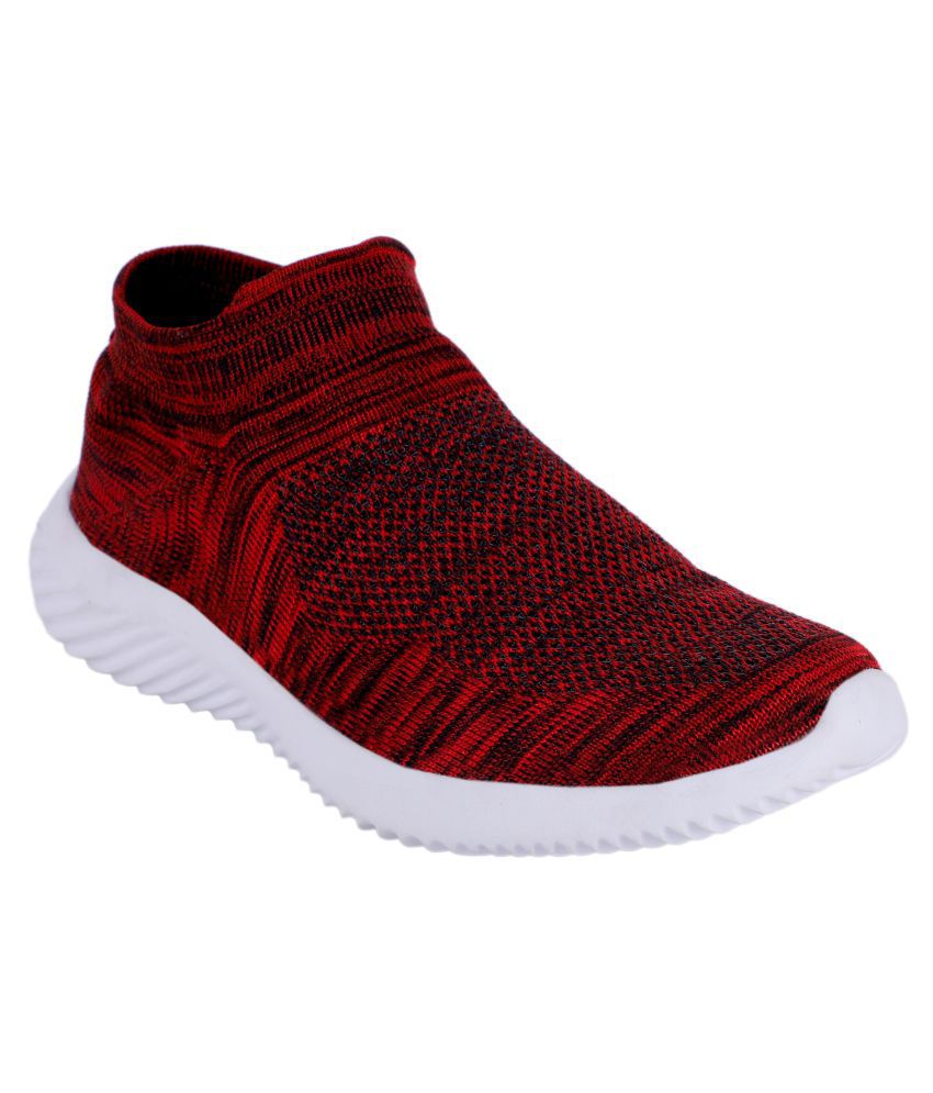 Deep red men's footwear