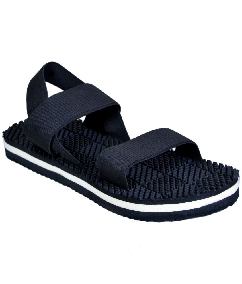 mens black sandals