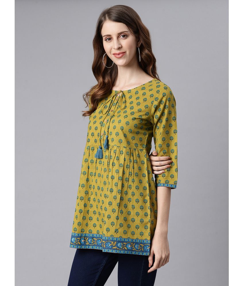 Women's Green Cotton Tunic