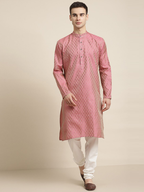 Men's Pink Kurta