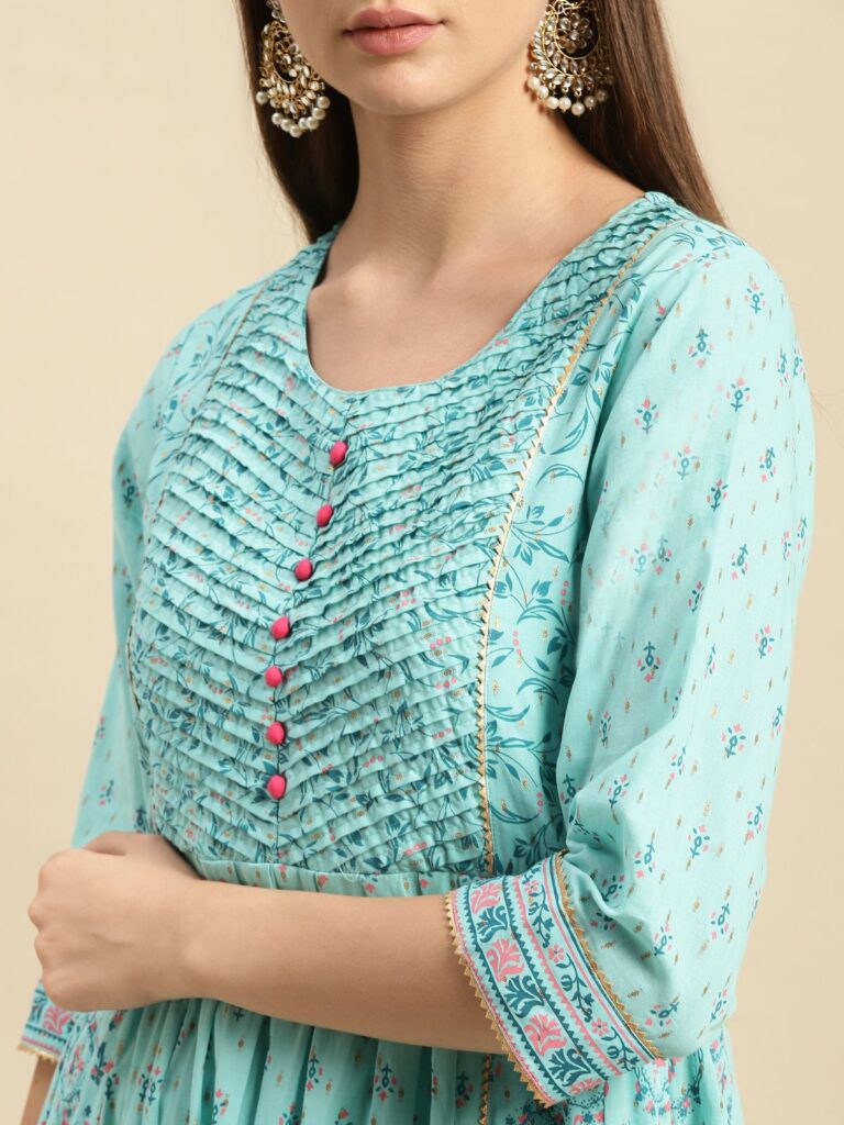 Long Flared Kurti Styles