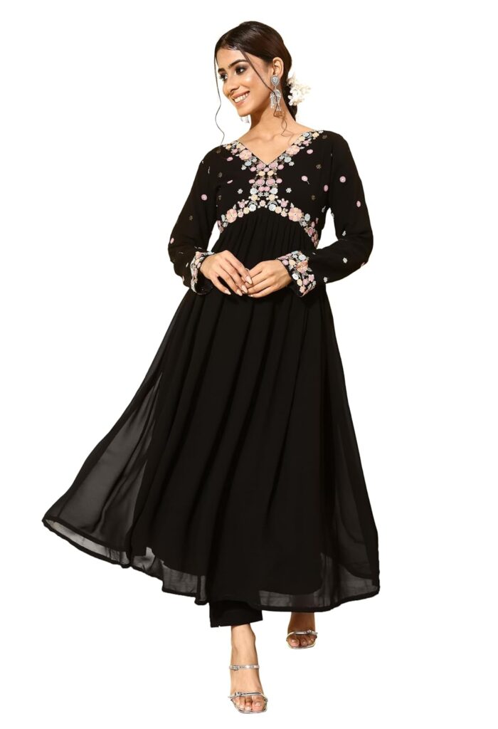 Midnight Anarkali Style