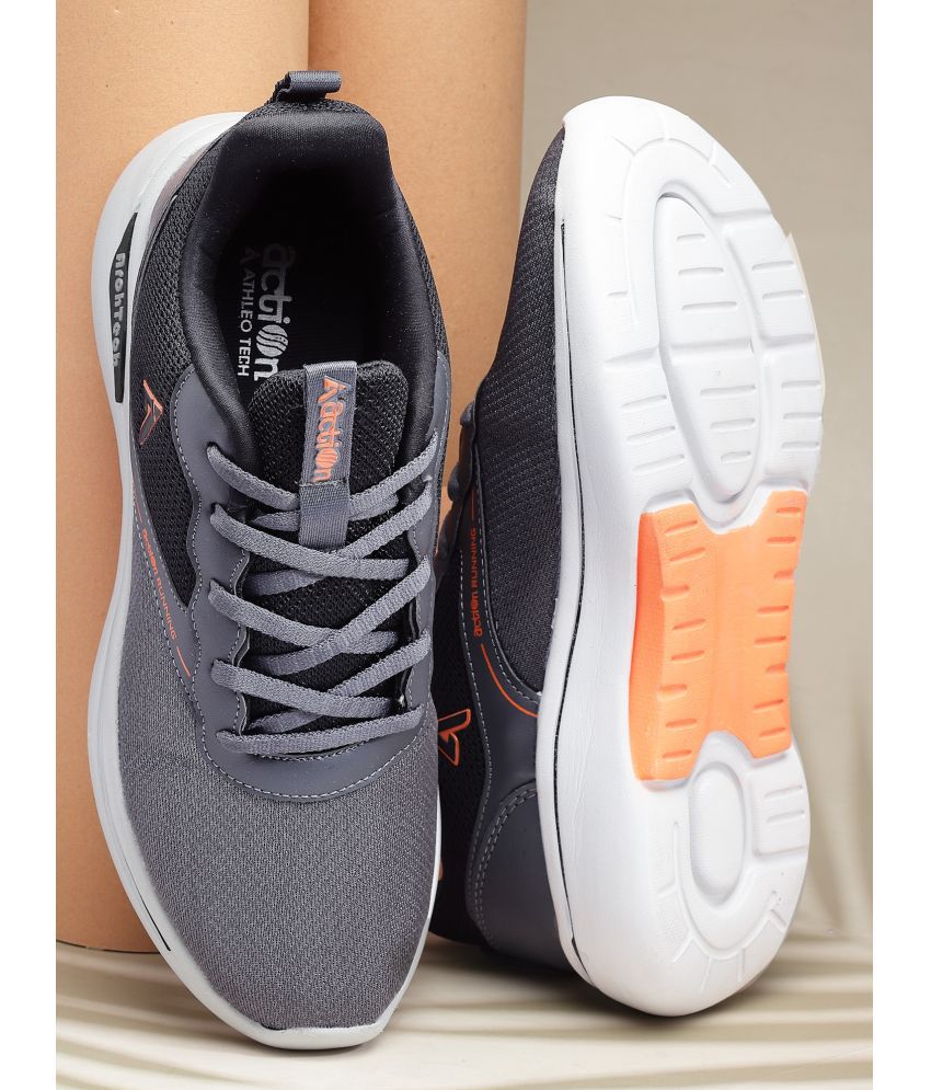 dark gray running shoes