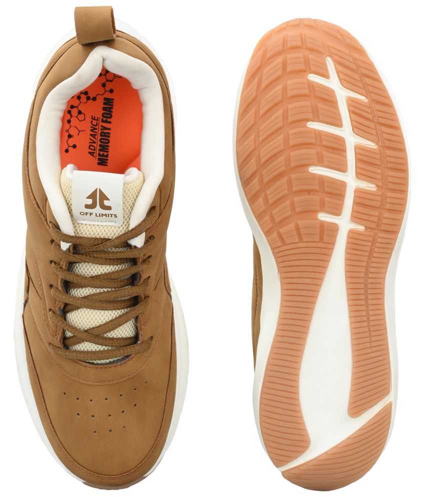 Stussy Tan Sports Sneakers for Men