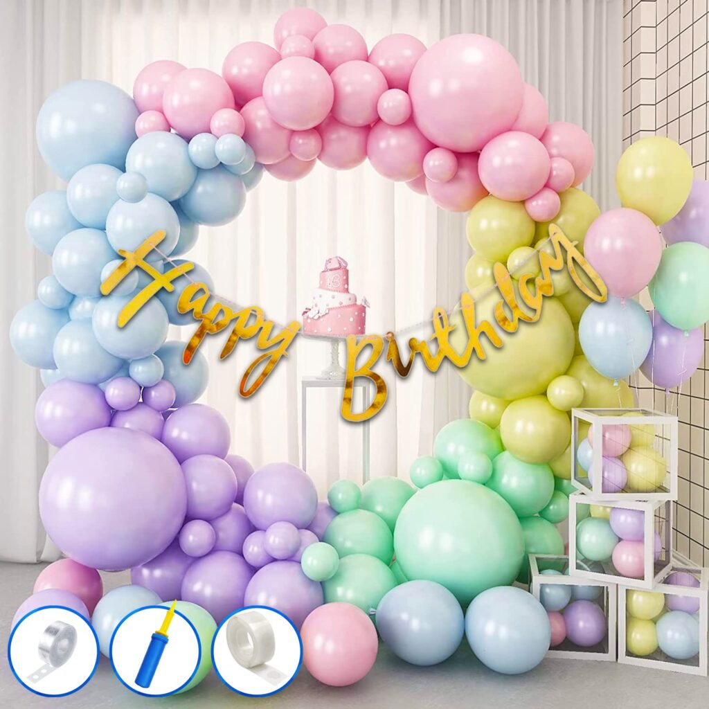 pastel balloons