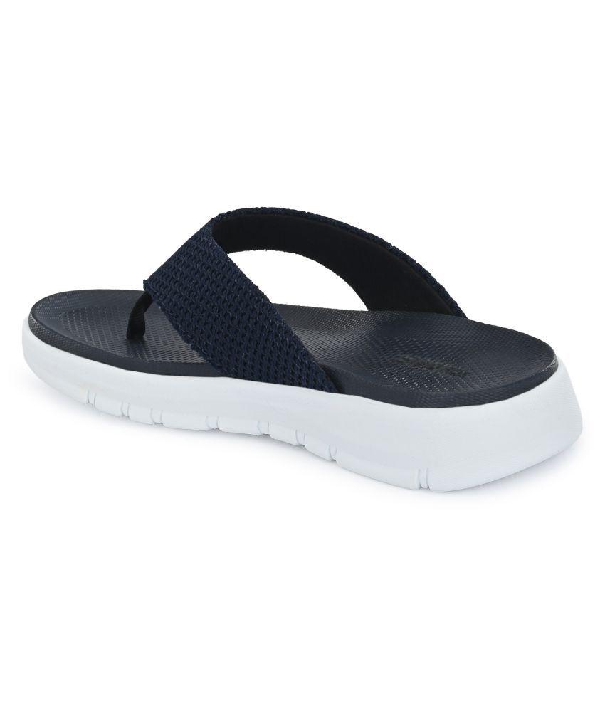 Stylish blue flip flops