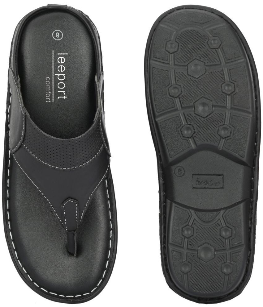 mens leather slippers