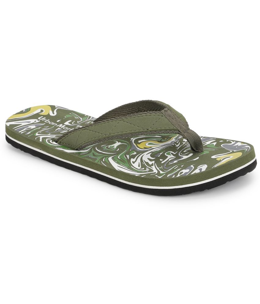 olive flip flop