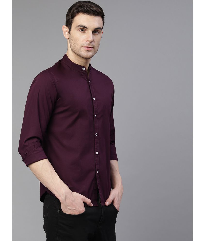 Men's lavender cotton shirt