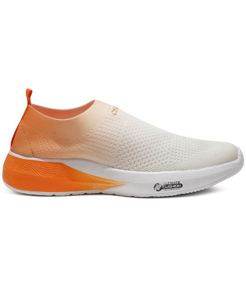 orange sports shoes