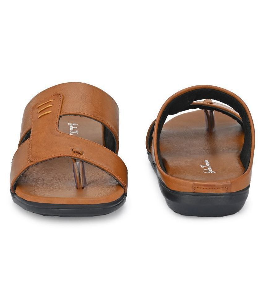 Tan beach sandals