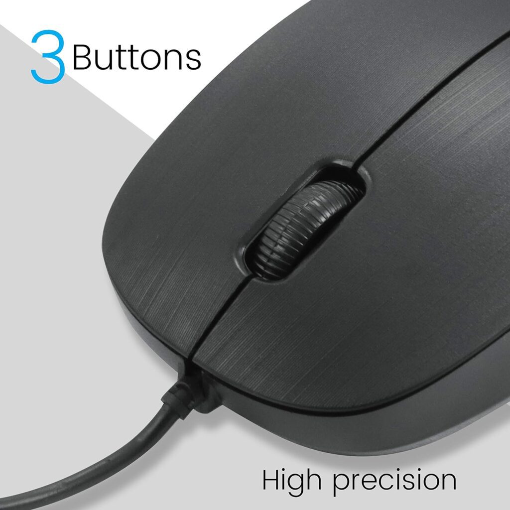 Wired Mouse with 3 Buttons